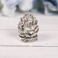 Наперсток "Новосибирск" серебро 2,2*3,2см 4091293
