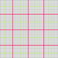 Флізелін водорозчинний К260 Сітка Аіда №16 20*30см