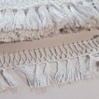 Мереживо макраме 5,0см "Кісточки" біле ТМ-5