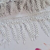 Мереживо макраме 9,0см "Гілочки" біле ТМ-3