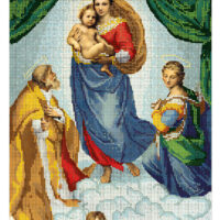 ЮМА 378 А Сикстинская Мадонна, схема под бисер