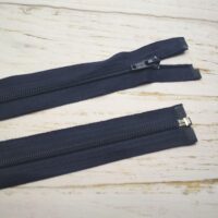 Молния разъемная, витая, Т5, 70см, нейлон, 0939 темно-синяя