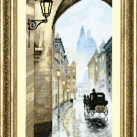 Crystal Art ВТ-171 Старый город,умытый дождем, набор для вышивания нитками