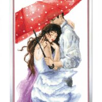 Crystal Art ВТ-192 Пара под зонтом, набор для вышивания нитками