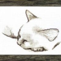 Crystal Art ВТ-071 Спящий котик, набор для вышивания нитками