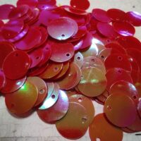 Паетка круглая Хамелеон 12мм красный 5г