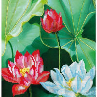 ДАНА-214 Лотосы, схема под бисер