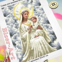 Бісер Арт Схема вишивки бісером (хрестиком) "Миколай Чудотворець в орхідеях" (А678)