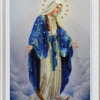 Картины бисером Р-283 Пр. Дева Мария, набор для вышивания бисером