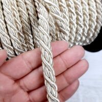 Шнур товстий для штор та меблів 1см №4600-1104 беж