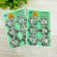 Кнопка пришивна 7,5 мм метал срібло 1шт 3403