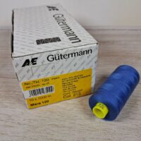 Нитка Mara120 Gutermann поліестер 1000м 213 темно-блакитний