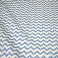 Хлопковая ткань (бязь Gold) 220см Зиг-заг голубой