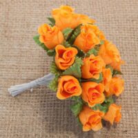 Букет троянд 20, 2,0см помаранчевий 5шт