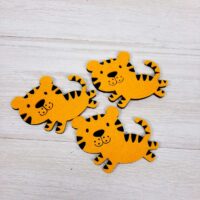 Декоративные изделия из фетра "Тигренок" 7,5см