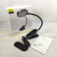 ДОМЕ DGRAD-0G Акумуляторна LED лампа на кліпсі Baseus Comfort Reading Mini Clip Lamp Dark Gray