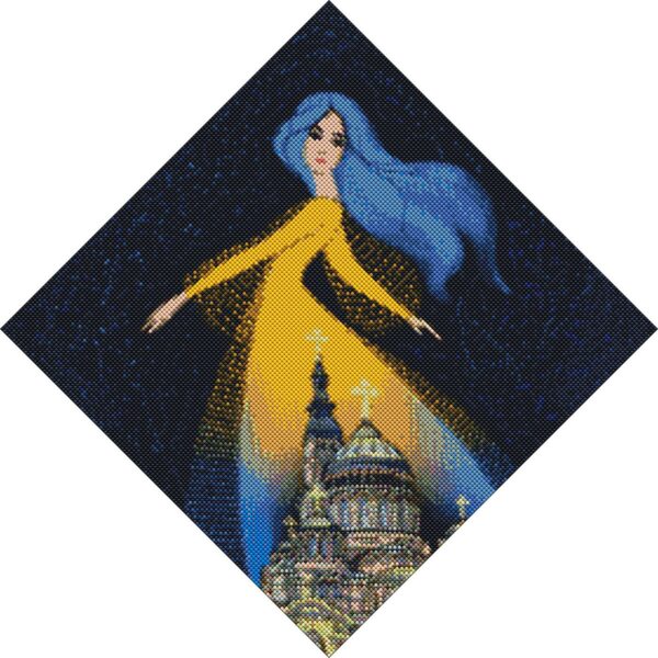 AMO7241 Алмазная мозаика - Берегиня Харькова 40*40см
