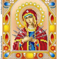 Фея Вышивки НК-4 Б.М. Семистрельная, схема под бисер со стразами