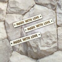 ПА-БХ-07 Бирки Made with love 6,5*1см 5шт