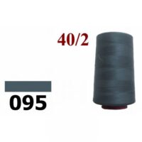 Нить полиэстер 40/2 4000ярд 095 серо-синий