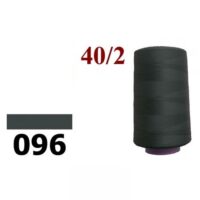 Нить полиэстер 40/2 4000ярд 096 серый темный 24809