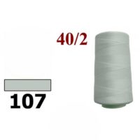 Нить полиэстер 40/2 4000ярд 107 серый светлый