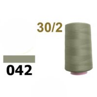Нить полиэстер 30/2 2500м 042 хаки