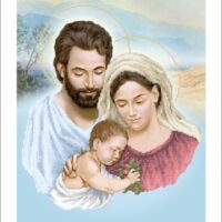 Золотая подкова ЗПО-033 Святое семейство, схема под бисер