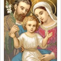 Золотая подкова ЗПО-018 Святое семейство, схема под бисер