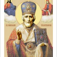 Золотая подкова ЗПО-021 Святой Николай, схема под бисер