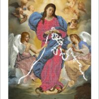 Золотая подкова ЗПО-025 Богородица, схема под бисер