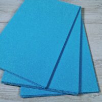 Фоамиран с глитером 2мм 20*30см пастельно-голубой 200622