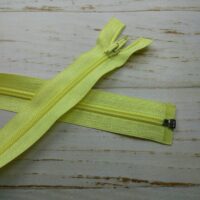 Молния разъемная, витая, Т5, 50см, нейлон, 3078 светло-желтый