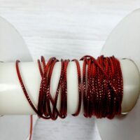 Шнур парчевый 1мм №26 красный 6009