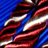 Шнур 8мм Цвет-200+62 красный с белым ПВХ 1239