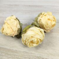 Квітка троянди "Сухоцвіт" 8см біла 32122-1