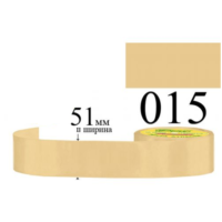 Стрічка атласна 51мм 33м 015 Жовто-коричневий дуже світлий 30038
