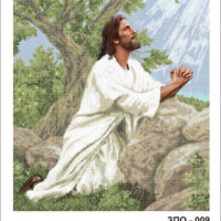 Золотая подкова ЗПО-009 Молитва Иисуса, схема под бисер