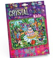 CRYSTAL MOSAIC Набір Мозаїка із кристалів Феєчки та торт DT crmk-01-08