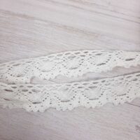 Кружево х/б 2,5см белое 159065