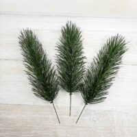 Ветка литая - ель на 1 ветку зеленая Е-54