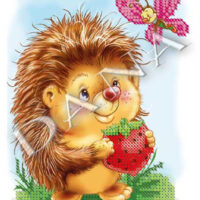 ДАНА-163 Ежик с клубникой, схема под бисер