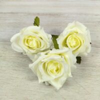 Квітка троянди 6см біла ГР9