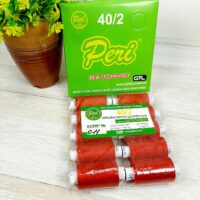 Нитка поліестер 40/2 400ярд 011 червона