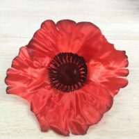 Мак червоний атлас 130мм F-48