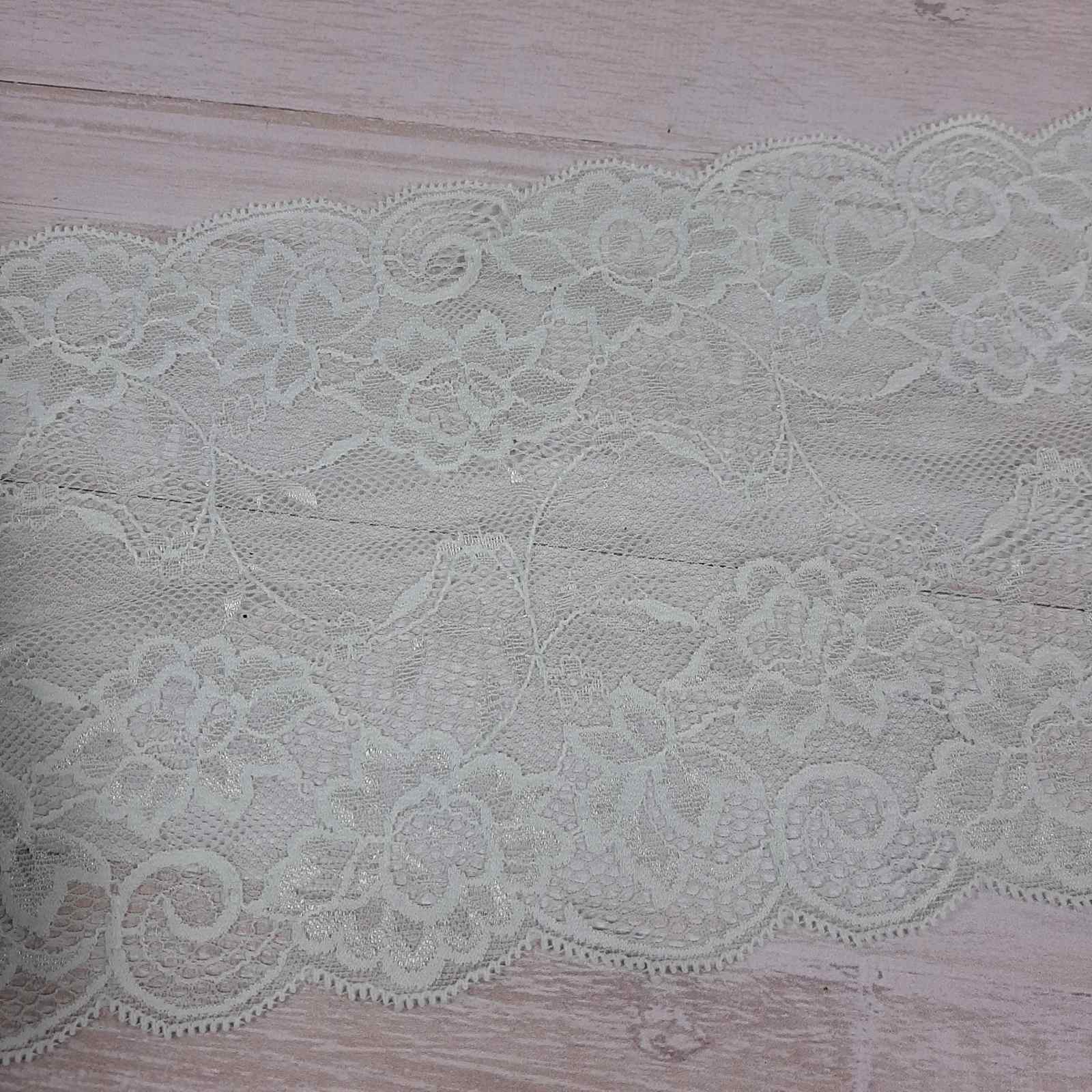 Кружево стрейч 17см мята