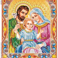 Фея Вышивки ВК-20 Св. Семейство, схема под бисер со стразами