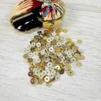 Пайета Индия Als4295 4мм 5г блестки Rexine цвета золота инков