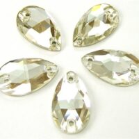 Стразы пришивные Капля 17*28мм Crystal