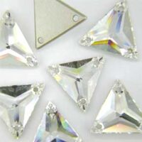 Стразы пришивные Треугольник 16*16мм Crystal